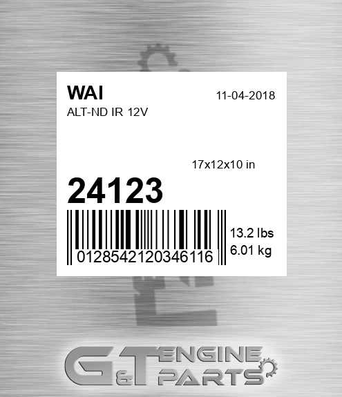 24123 WAI Alt-nd Ir 12v