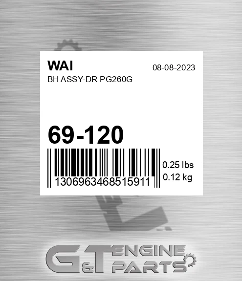 69-120 Bh Assy-dr Pg260g