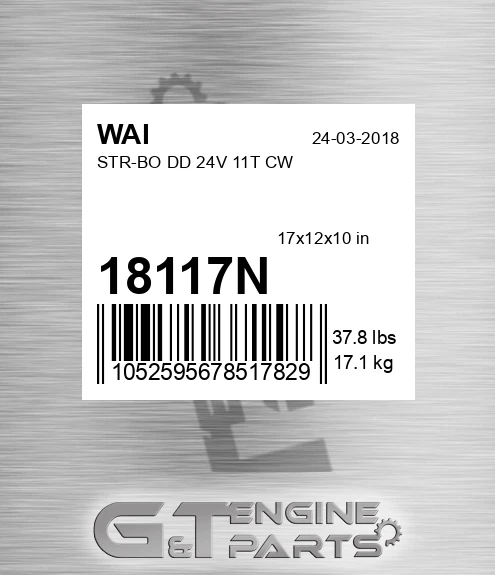18117N Str-bo Dd 24v 11t Cw