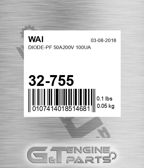 32-755 Diode-pf 50a200v 100ua