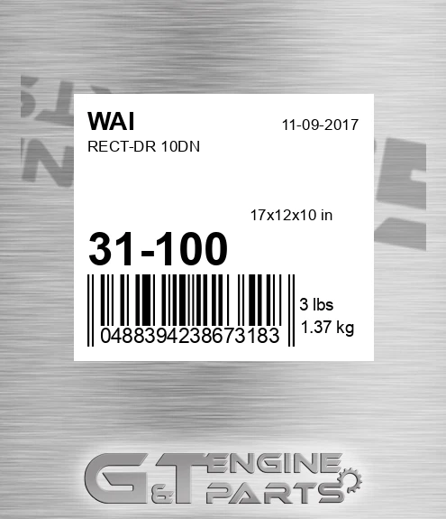 31-100 Rect-dr 10dn