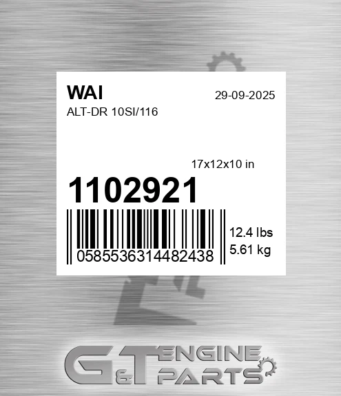 1102921 Alt-dr 10si/116