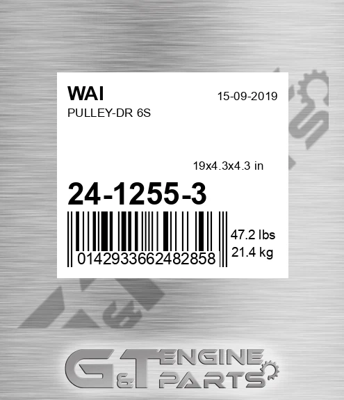 24-1255-3 WAI Pulley-dr 6s