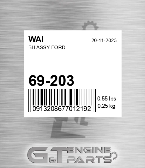 69-203 Bh Assy Ford