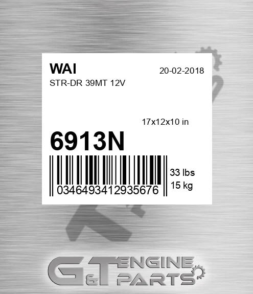6913N Str-dr 39mt 12v