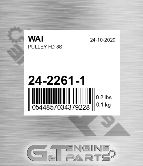24-2261-1 WAI Pulley-fd 8s
