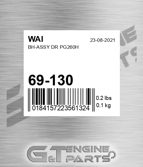 69-130 WAI Bh-assy Dr Pg260h