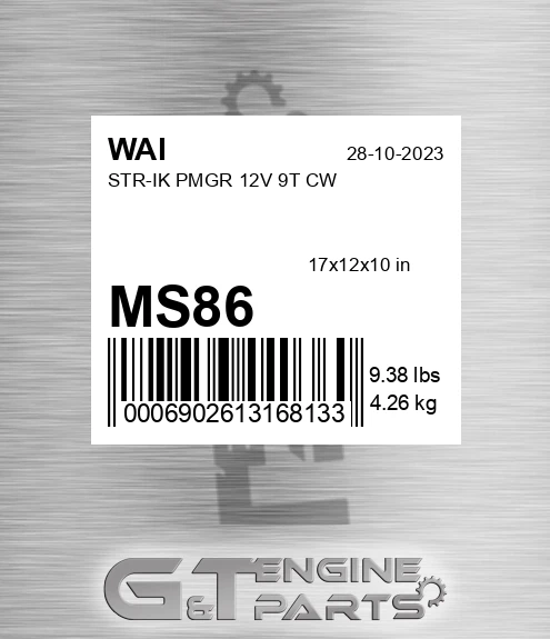 MS86 WAI Str-ik Pmgr 12v 9t Cw