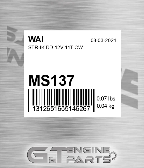 MS137 Str-ik Dd 12v 11t Cw