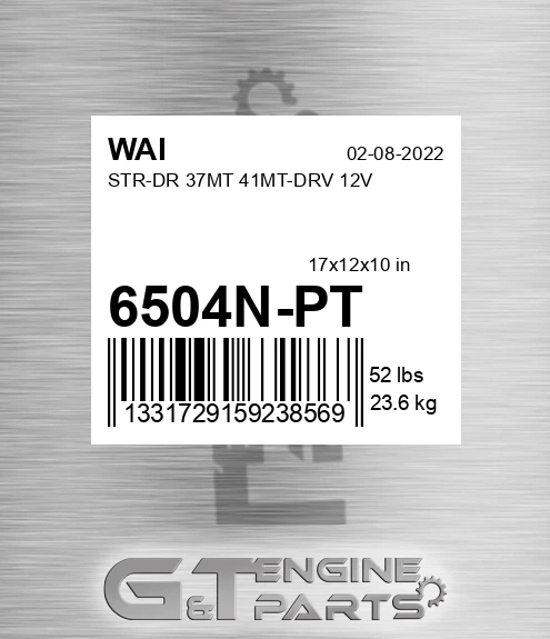 6504N-PT Str-dr 37mt 41mt-drv 12v