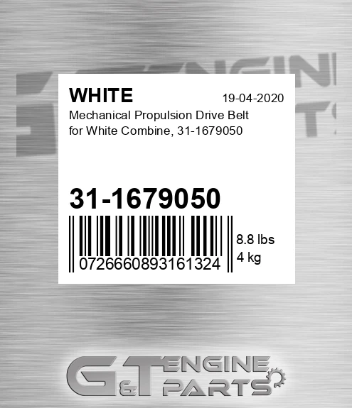 31-1679050 Mechanical Propulsion Drive Belt For Combine,