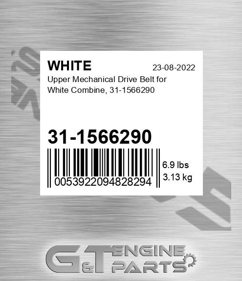 31-1566290 Upper Mechanical Drive Belt For Combine,