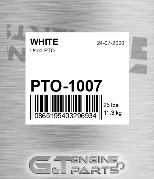 PTO-1007 Used Pto