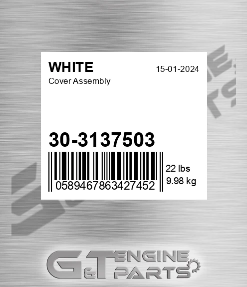 30-3137503 Cover Assembly