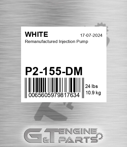 P2-155-DM Remanufactured Injection Pump