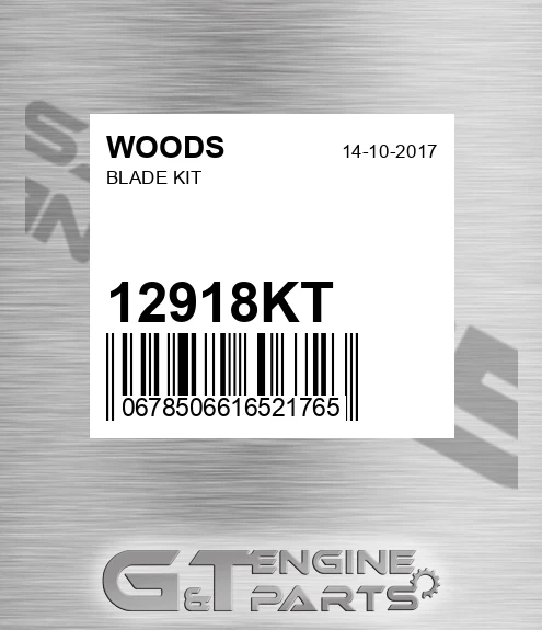12918KT WOODS Blade Kit