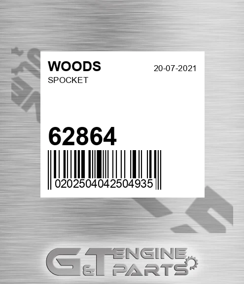 62864 WOODS Spocket