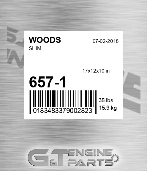 657-1 WOODS Shim