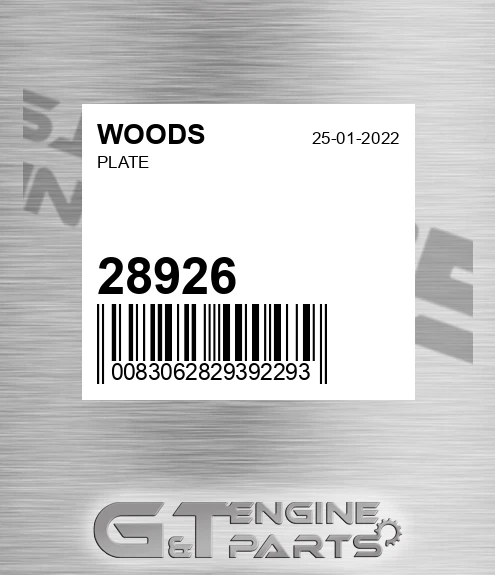 28926 Plate