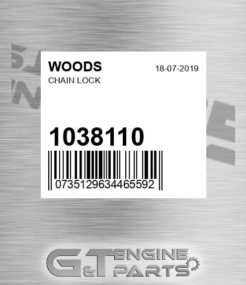 1038110 WOODS Chain Lock