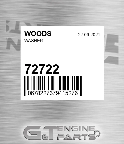 72722 WOODS Plastic Washer