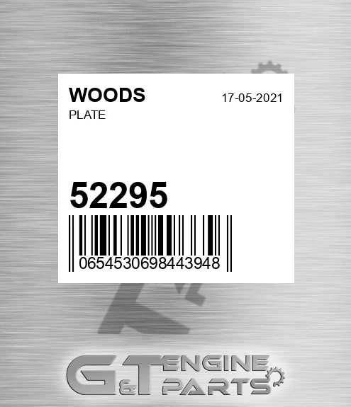 52295 Plate