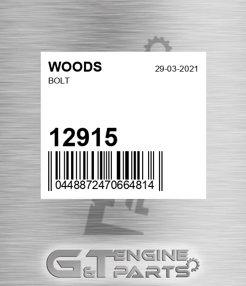 12915 Bolt