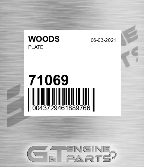71069 Plate
