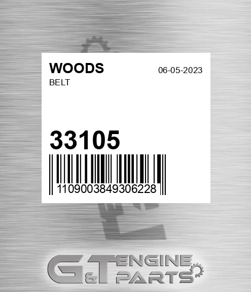 33105 WOODS Belt