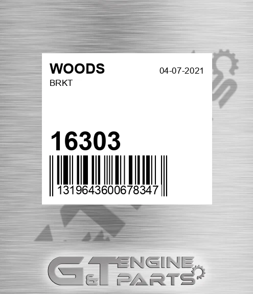 16303 WOODS Brkt