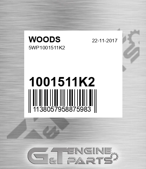 1001511K2 5wp for WOODS