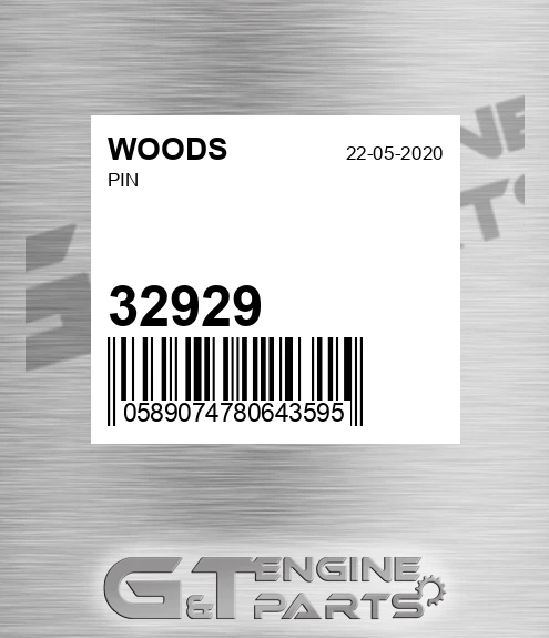 32929 WOODS Pin
