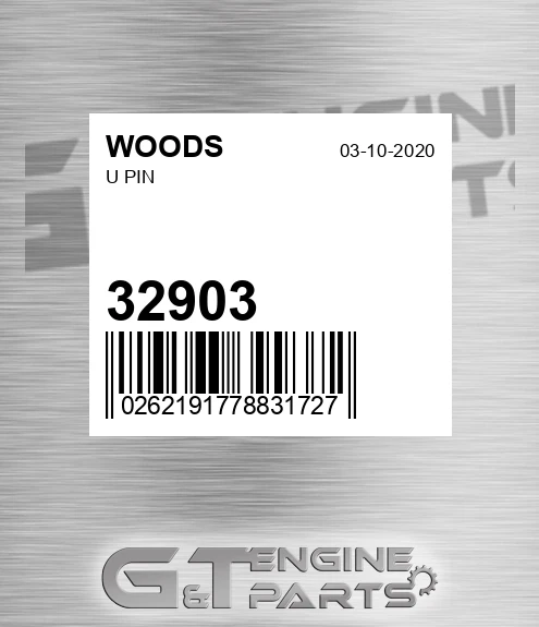 32903 WOODS U Pin