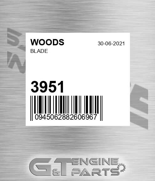 3951 Blade for WOODS