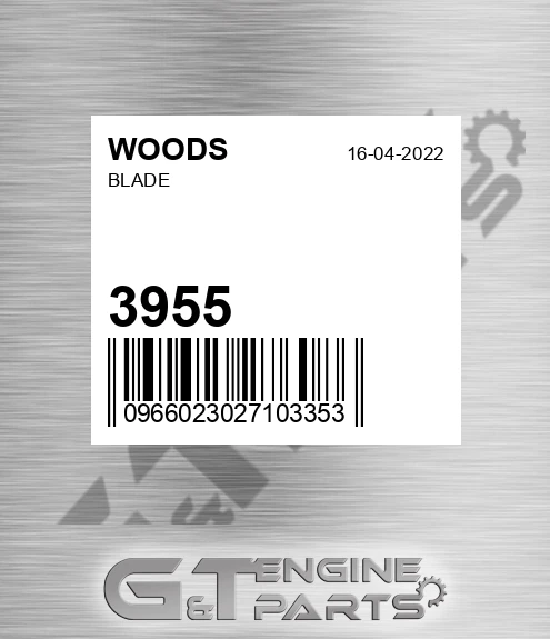 3955 WOODS Blade