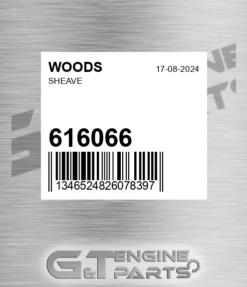 616066 WOODS Sheave