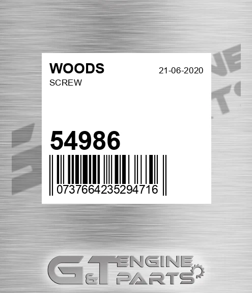 54986 WOODS Screw