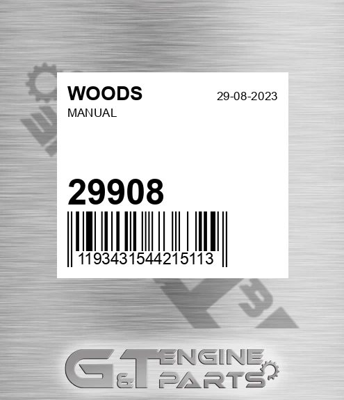 29908 WOODS Manual