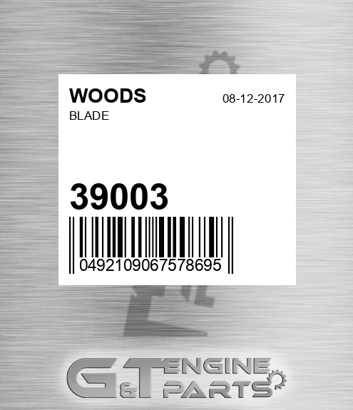 39003 WOODS Blade
