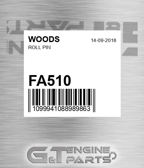 FA510 WOODS Roll Pin