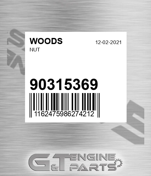 90315369 WOODS Nut