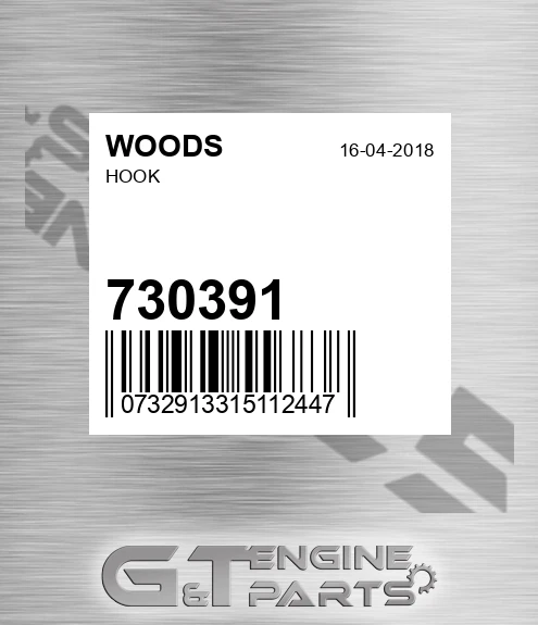 730391 WOODS Hook