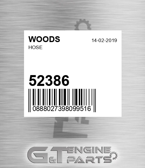 52386 WOODS Hose