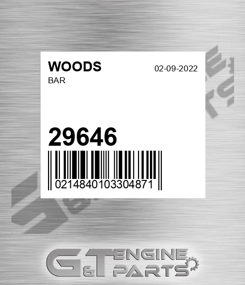 29646 WOODS Bar