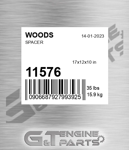 11576 WOODS Spacer