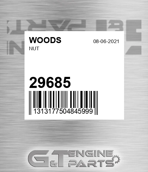 29685 Nut for WOODS
