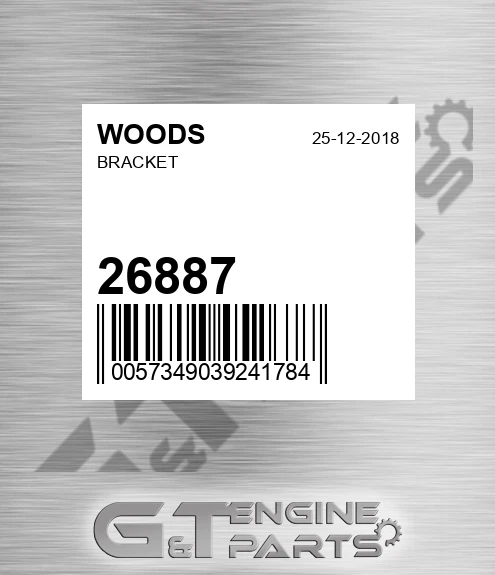 26887 WOODS Bracket