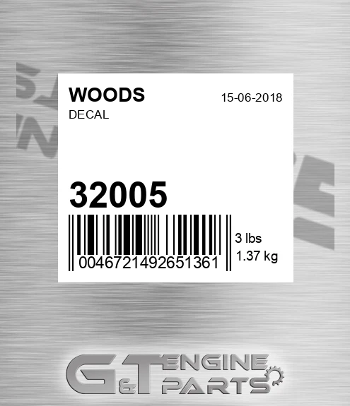 32005 Decal