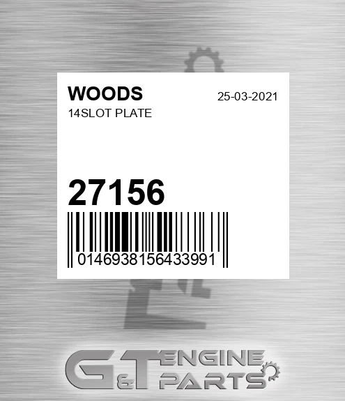 27156 14slot Plate