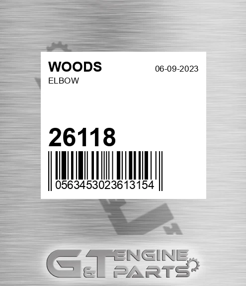 26118 WOODS Elbow